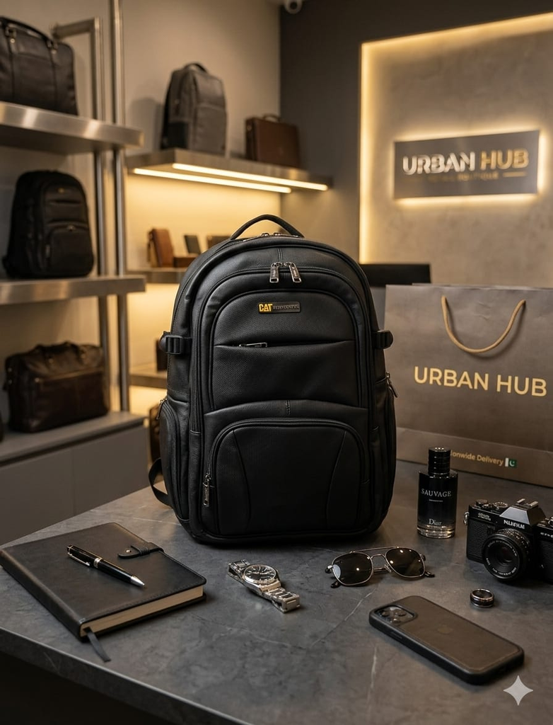 CAT Caterpillar Premium Backpack lifestyle shot